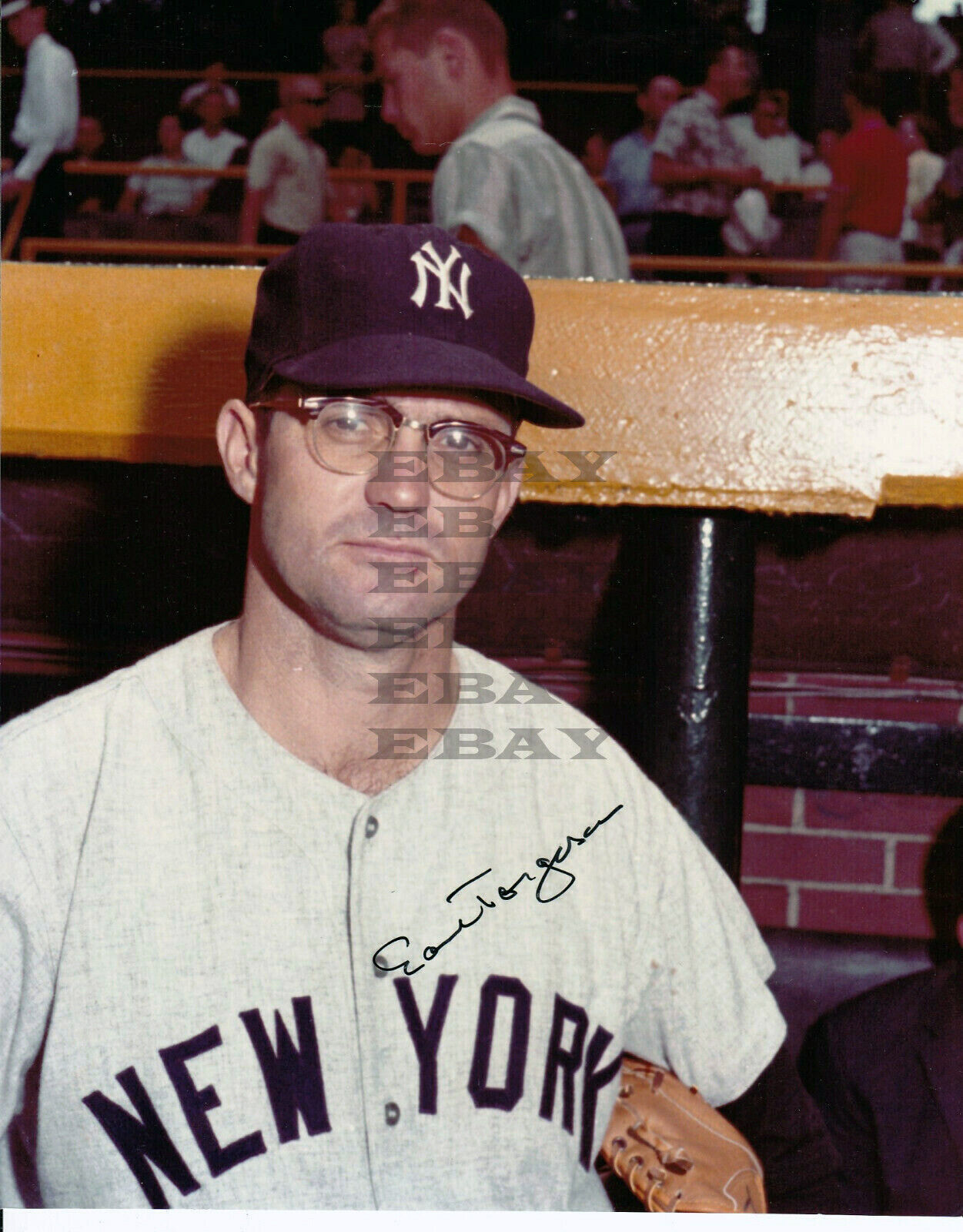 Earl Torgeson 1961 NY Yankees Signed Autographed 8x10 Photo Poster painting Reprint