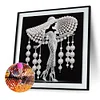 Elegante Dame - speziell geformte Diamond Painting - 30*30cm