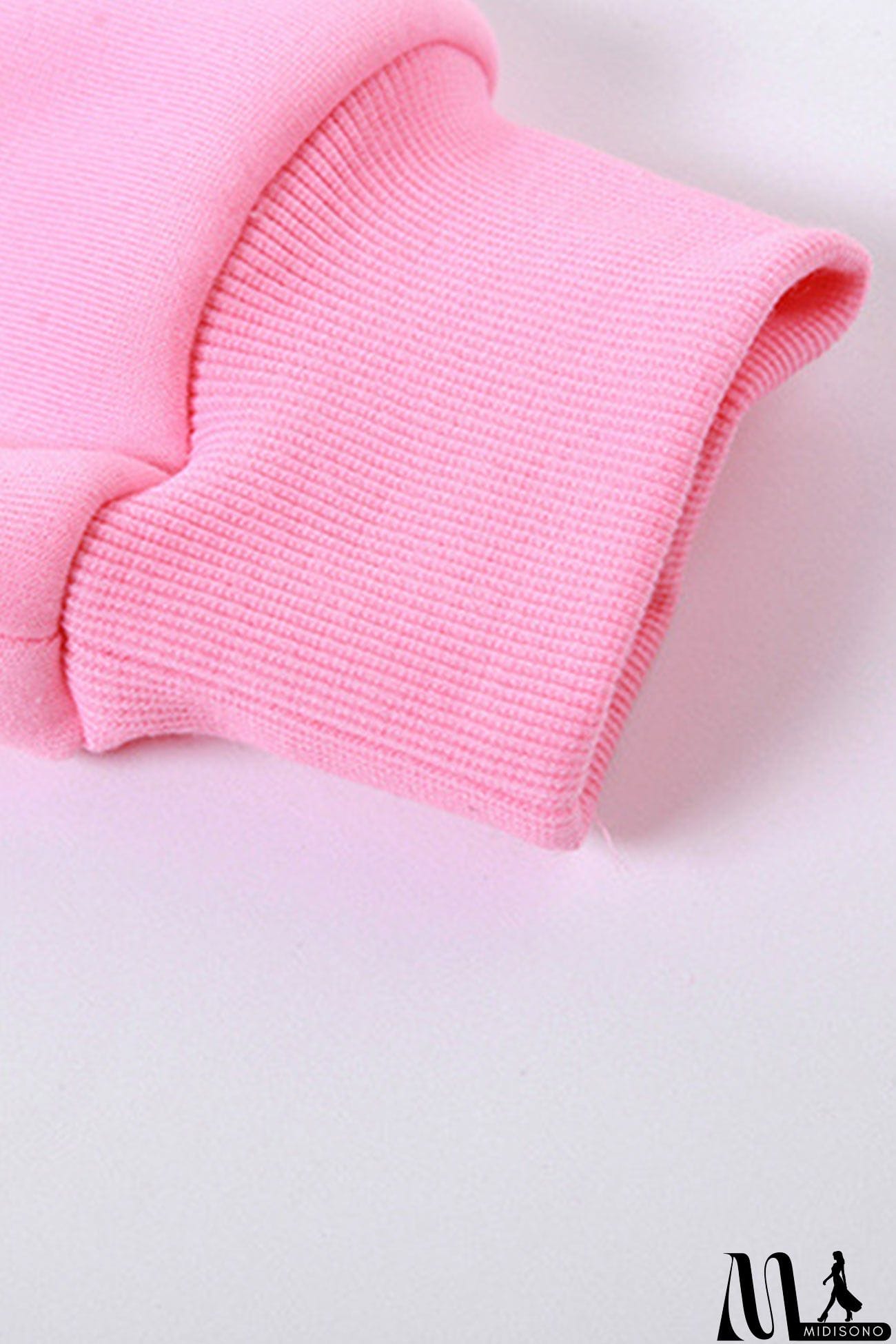 MidiSono - Cover-up Hoodie Corset Vest Three-piece Pants Suits