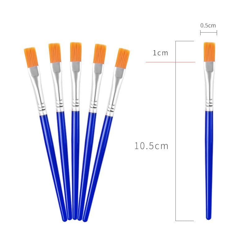 Simple Nylon Oil Painting Hook Line Pen Flat Brush