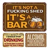 [US Local Warehouse]3PCS Beer Word - Vintage Metal Signs Set - 30*40cm