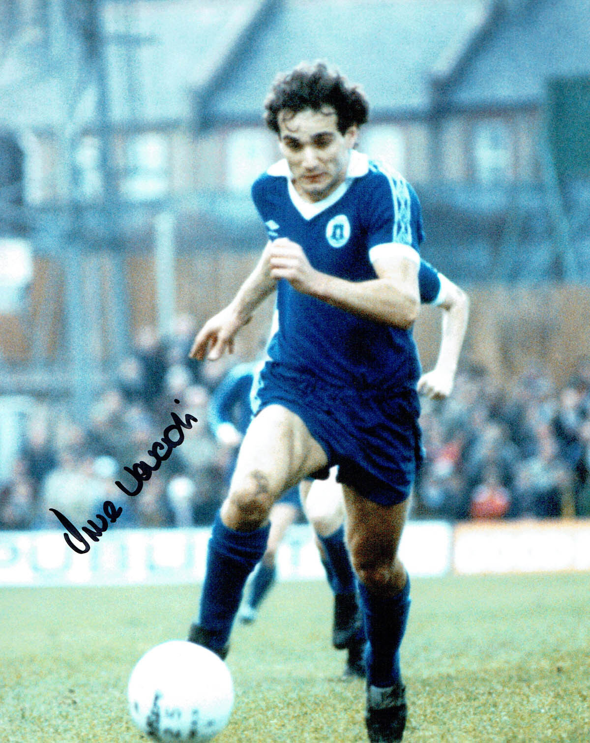 Imre VARADI Signed Autograph Everton FC 10x8 Photo Poster painting AFTAL COA