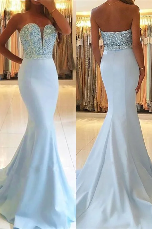 Modern Sweetheart Mermaid Evening Dress With Beadings Sequins - lulusllly