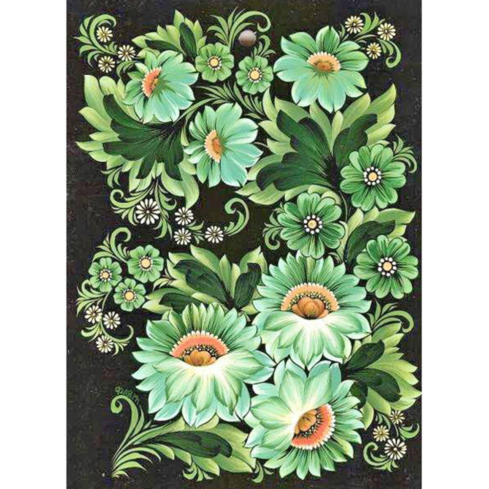 

30*40CM - Round Drill Diamond Painting - Flower and Herb, 501 Original