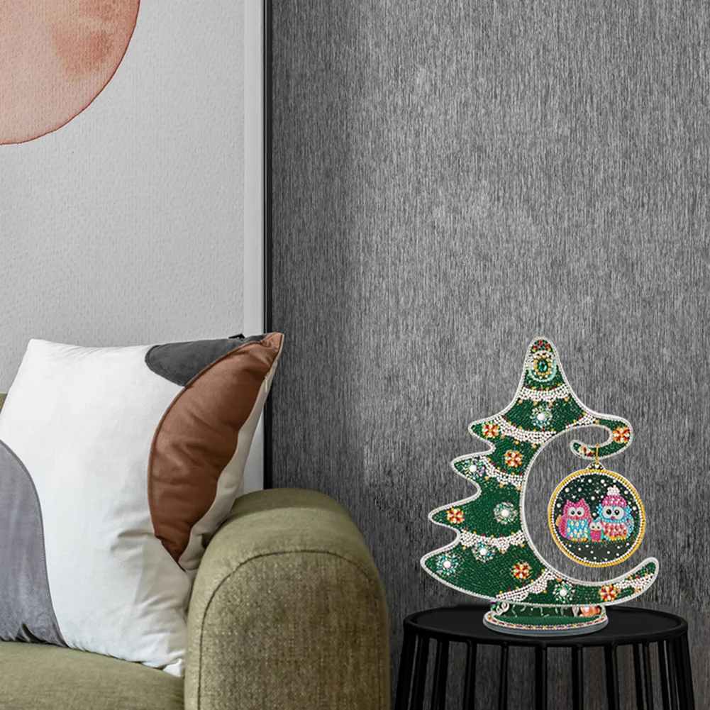 DIY Diamond Painting Christmas Tree Crystal Art Ornaments(Single Side)