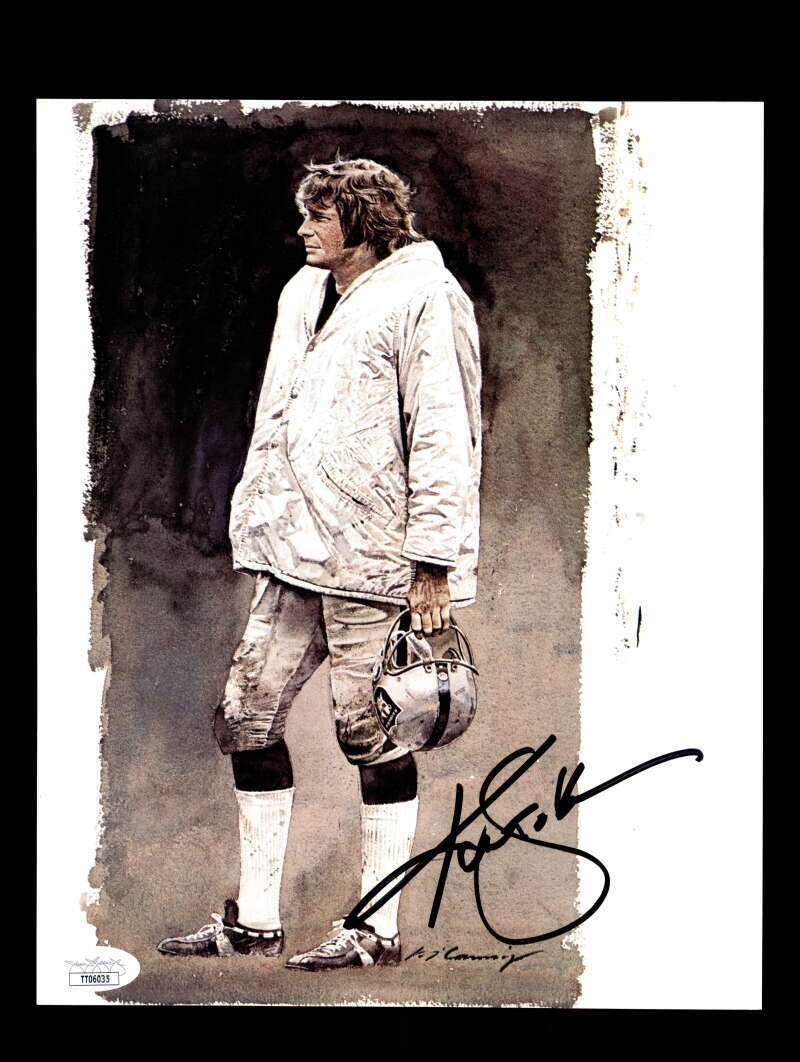 Ken Stabler JSA Signed Coa 8x10 Autograph Photo Poster painting