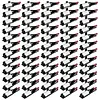 [US Local Warehouse] 5 Pack 12 Bottle Wine Rack Wall Mounted for 60 Bottles DIY Detachable Wine Holder Metal Storage Rack for Kitchen Dining Room Bar