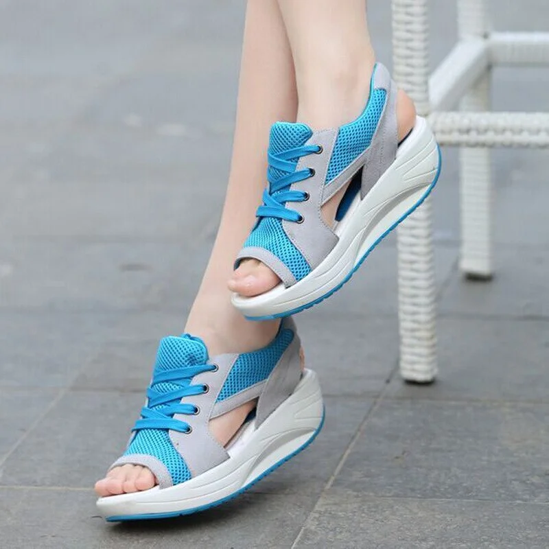 Women Sandals 2019 Summer Shoes Women Platform Sandals With Wedges Shoes Female Heel Sandals Chaussures Femme Women Casual Shoes