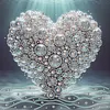 Crystal Special Shaped 5D DIY Partial Drill Diamonds Dots Gem Art Kits for Adults Beginners Home Decor Diamonds Paintings Gem Art 11.81 X11.81inch