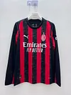 2025/2026 AC Milan Long Sleeves Home Football Jersey 1:1 Thai quality