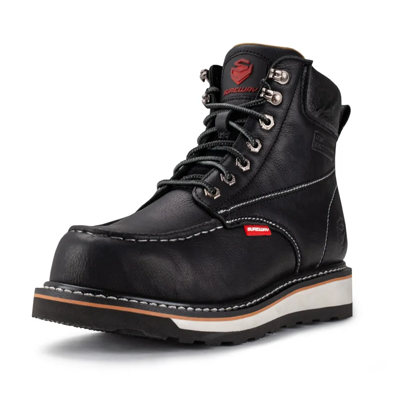 SUREWAY 6 Inch Mens Moc Composite Toe Waterproof Work Boots