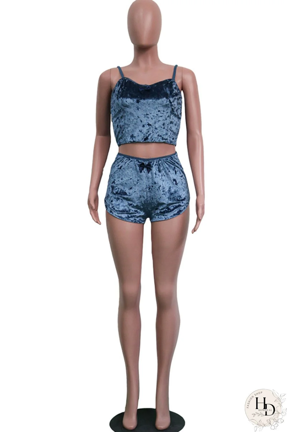 Pink Polyester Sexy Solid Two Piece Suits Straight Sleeveless