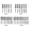 6/8/10/12 Pcs Stainless Steel Wire Brush 8mm-19mm Cleaning Brush Polishing Tool