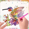 6Pcs Diamond Painting Hummingbird Fridge Magnet for DIY Art Crafts