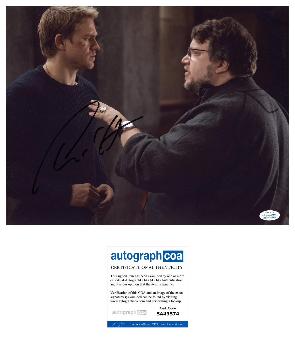 Charlie Hunnam Signed Autograph 11x14 Photo Poster painting Pacific Rim Sons of Anarchy ACOA COA