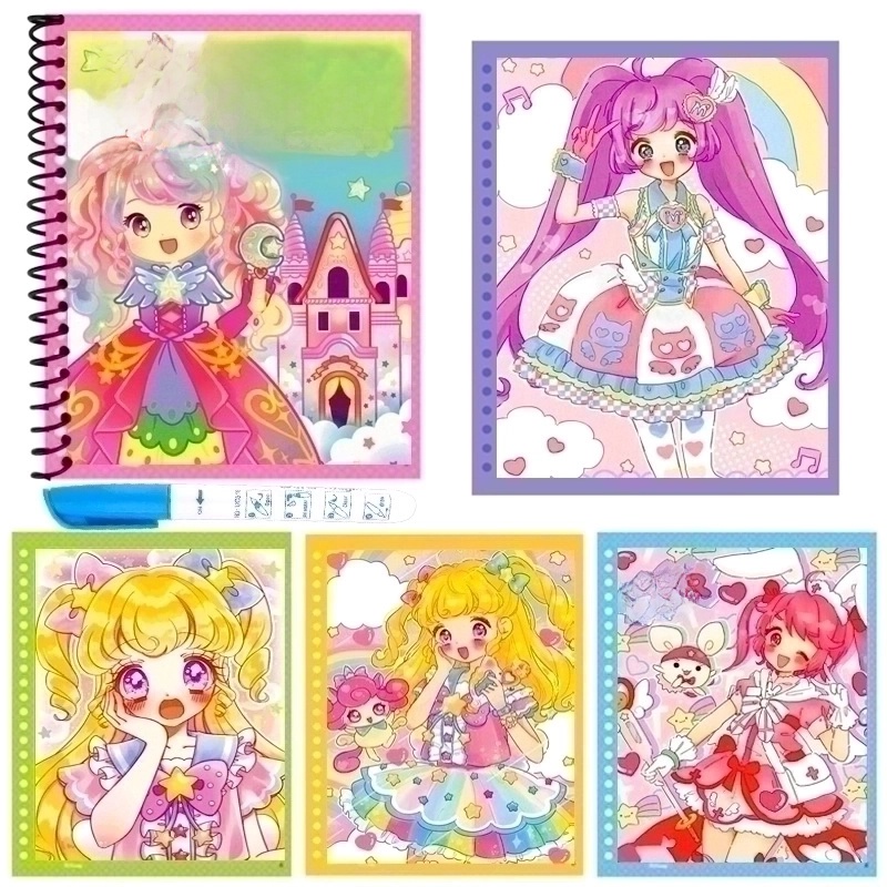 3 Pieces Painting Book Cartoon Letter Paper Toys