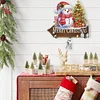 H&ouml;lzerne Willkommen zu Hause Weihnachten Schneemann - 5d DIY Handwerk Wandhaken