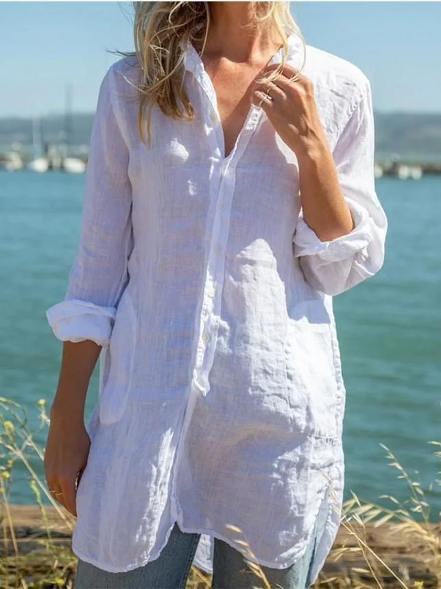 Dovetail jacket pocket ladies shirt