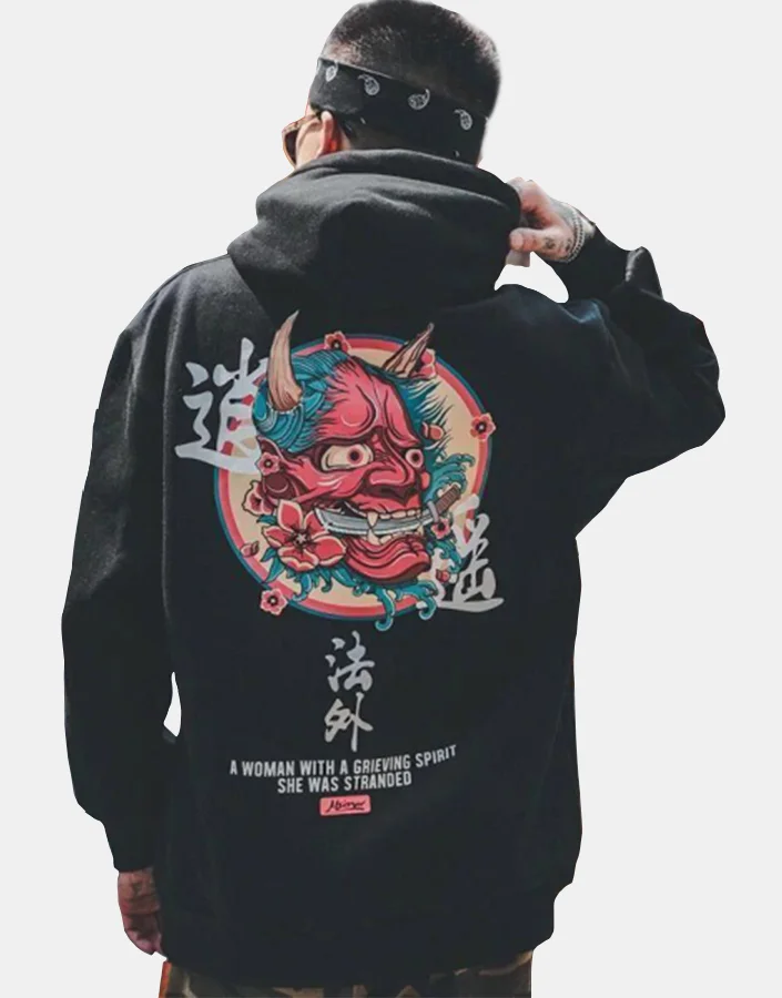 Hip-hop Japanese Hooded Couple Sweater(2.0) Techwear Shop