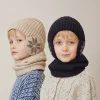 Ensemble bonnet et &eacute;charpe chauds d'hiver pour enfants