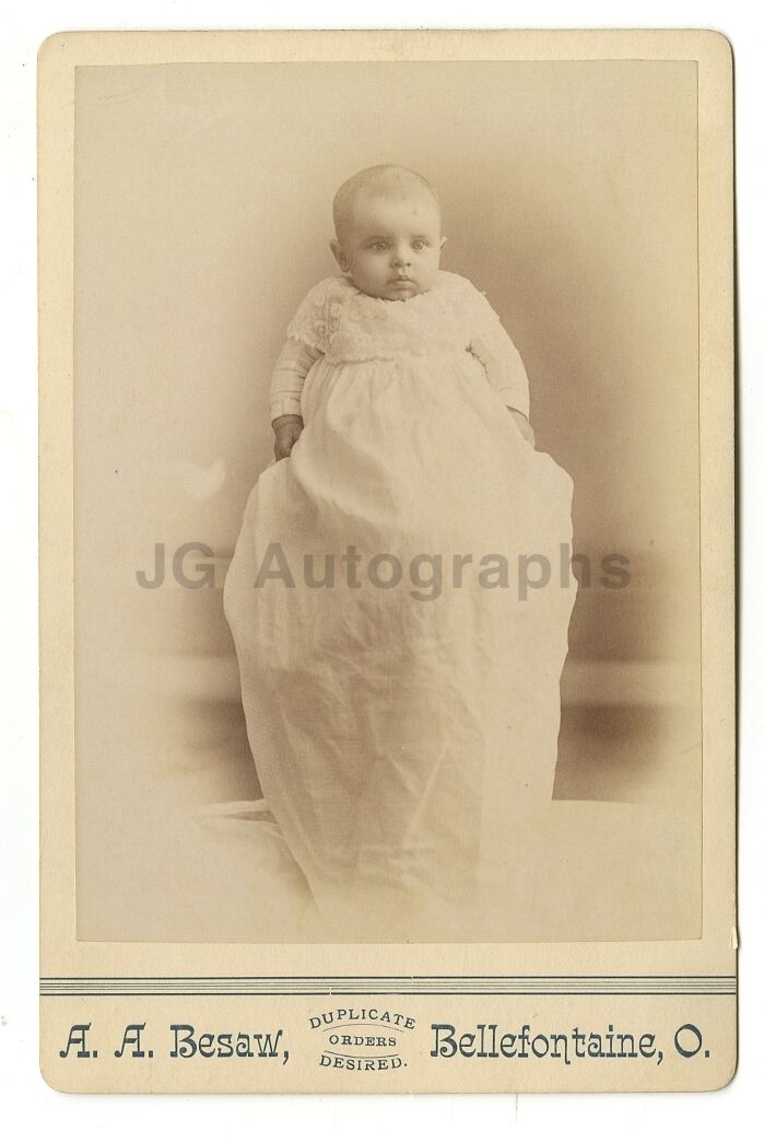 19th Century Children - 19th Century Cabinet Card Photo Poster painting - Bellefontaine, OH