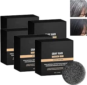 SPARTAN - Gray Hair Reverse Bar, 55g Spartan Bar Soap, Reverse Grey Hair Bar Shampoo, Spartan Grey Hair Shampoo Bar for Men and Women, Reverse Grey Hair Bar Shampoo, Gray Hair Coverage Soap (1PC)
