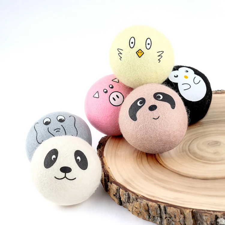 100% Organic New Zealand Wool Dryer Balls (Pack of 6)