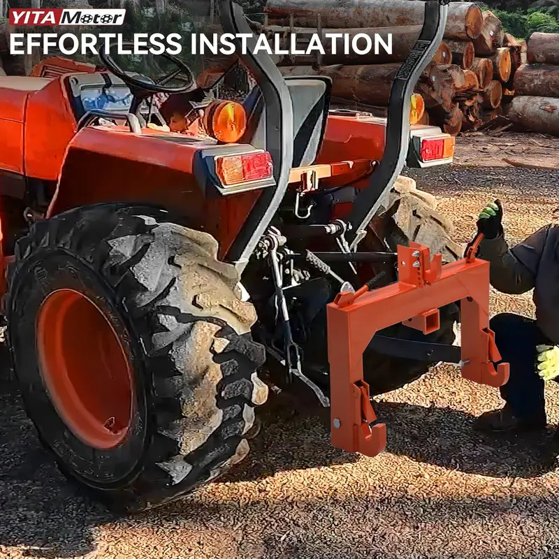Product Introduction of YITAMOTOR 3 Point Quick Hitch Attachment for Category 1 Tractors. 3000LBS Heavy Duty 3 Pt Tractor Hitch with 2" Receiver. Adjustable 5 Level Bolt for Farm & Ranch Equipment 14