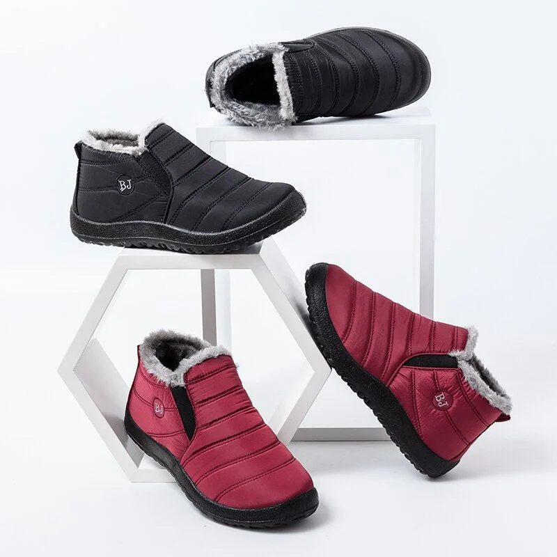 BaiRuiLun shoes woman snow boots Ankle-Boots plush winter boots women waterproof Boots female winter warm plus size Botas Mujer