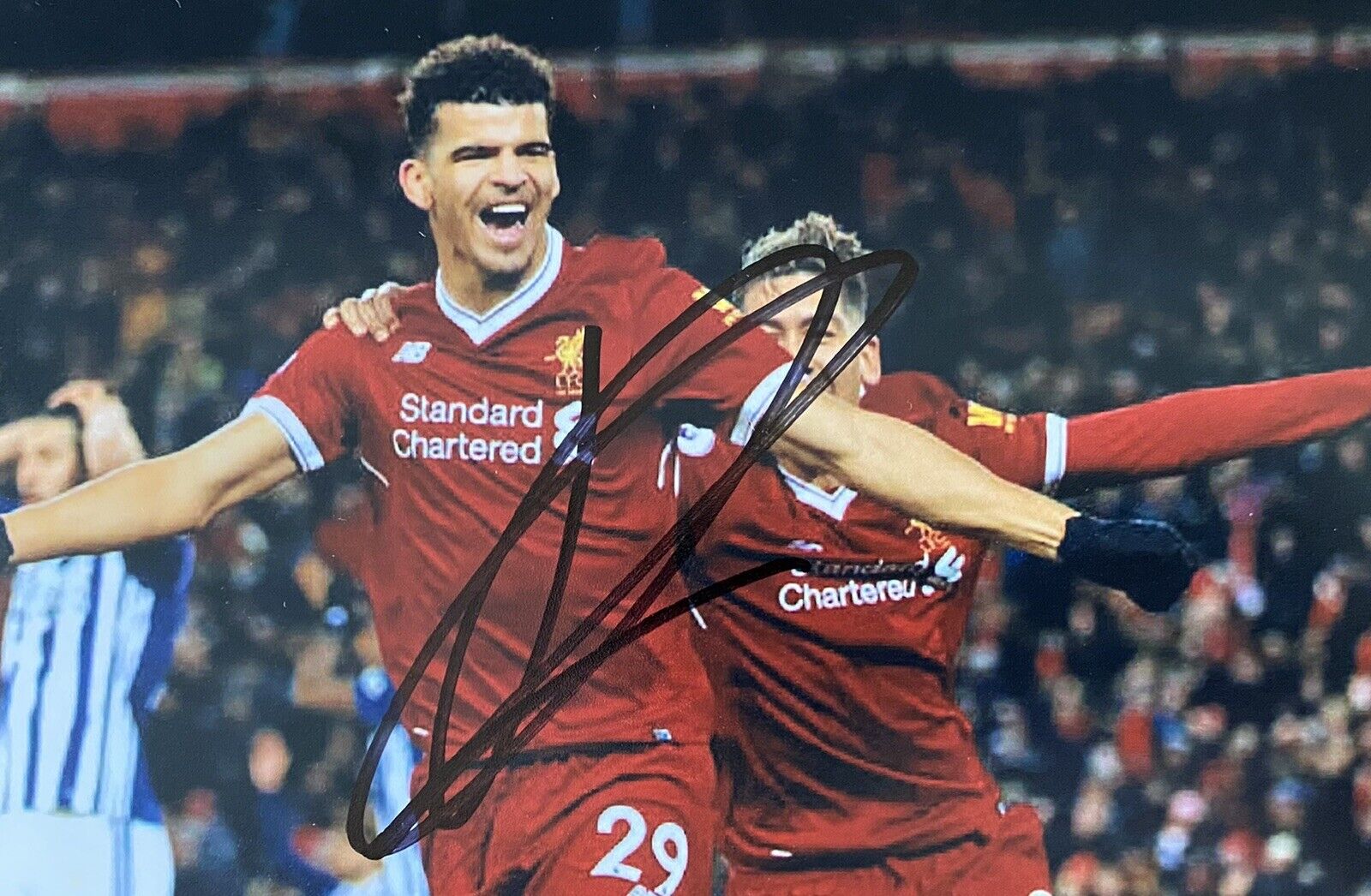 Dominic Solanke Genuine Hand Signed Liverpool 6X4 Photo Poster painting 3