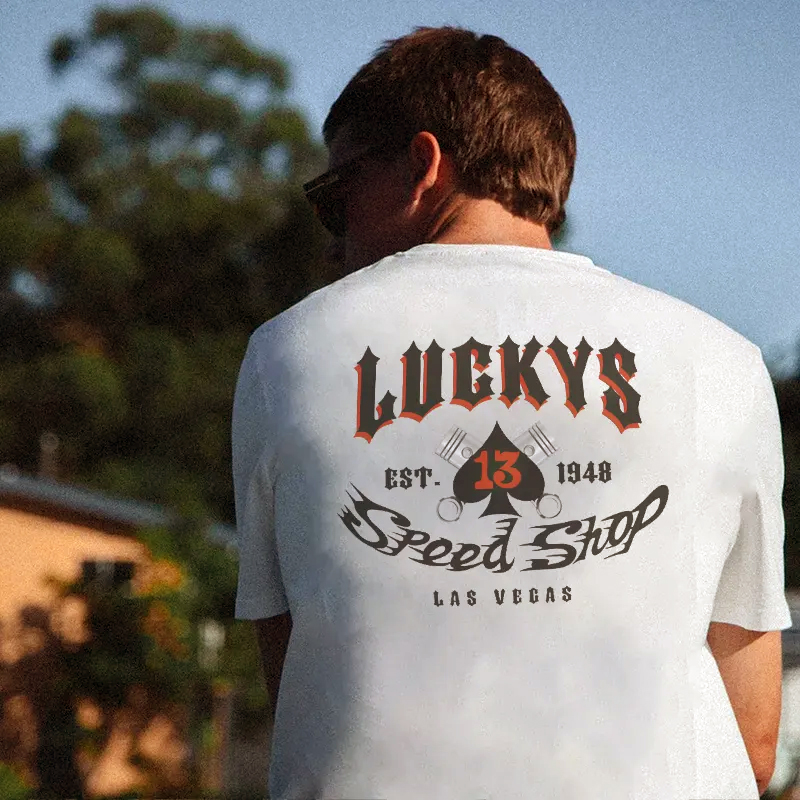 Cotton Lucky's Speed Shop T-Shirt