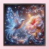 Hummingbird Flowers-14CT Counted Cross Stitch 40*40cm/15.75*15.75in