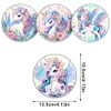 [Upgrade]4Pcs Acrylic Special Shape Horse DIY Waterproof Diamond Painting Coaster