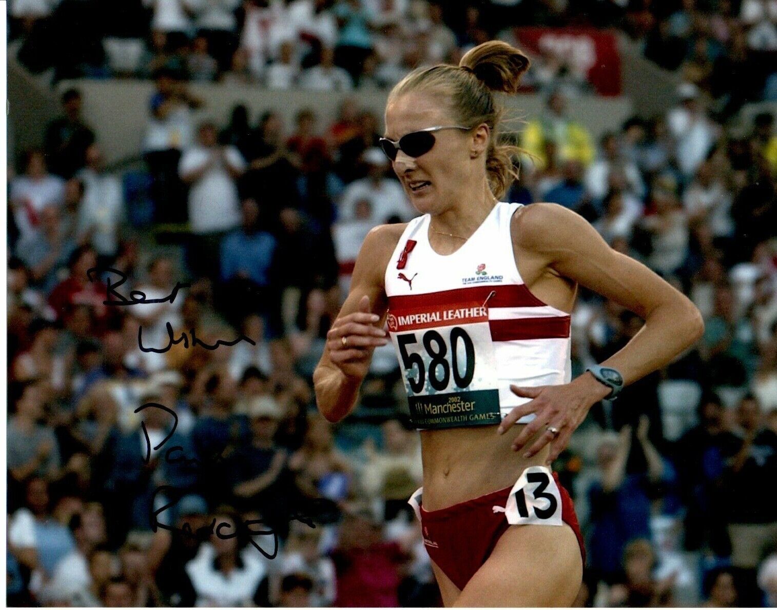 Paula Radcliffe Runner Signed 10 by 8 inches Genuine Signature Photo Poster painting