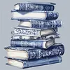 Blue Porcelain Books - 11CT Stamped Cross Stitch 40*40cm tapestrymarket