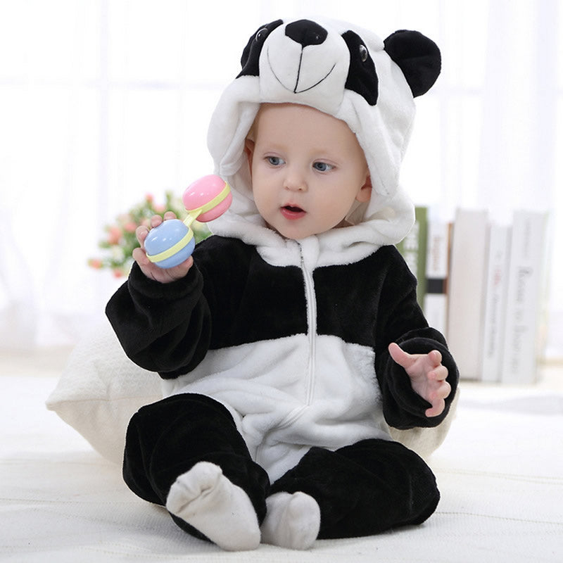 IDGIRL  Cute Cartoon Flannel Baby Rompers Novelty Rabbit Cotton boy girl Animal Rompers Stitch Baby's Sets Baby kigurumi-Mayoulove