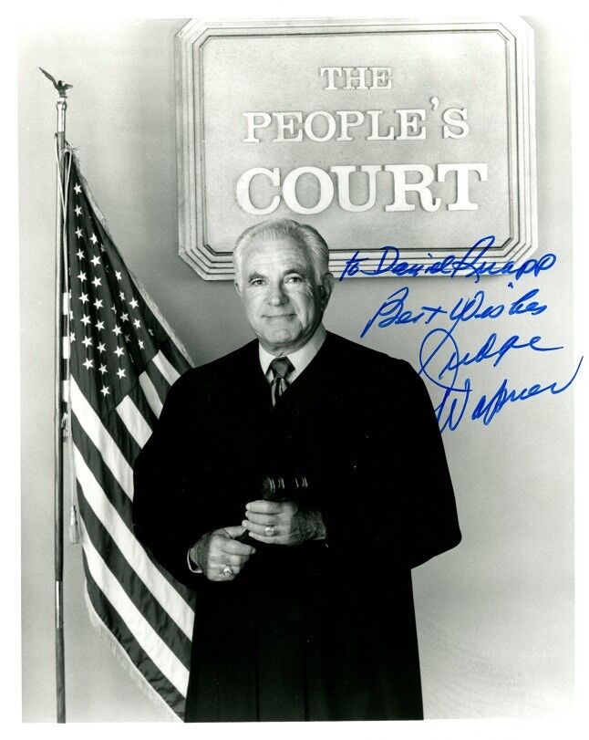 JUDGE JOSEPH WAPNER Signed Photo Poster painting - People's Court