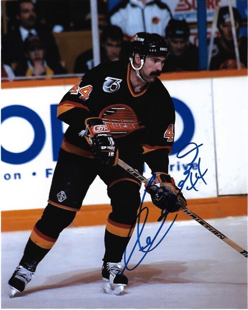 Vancouver Canucks Dave Babych Autographed Signed 8x10 NHL Photo Poster painting COA D