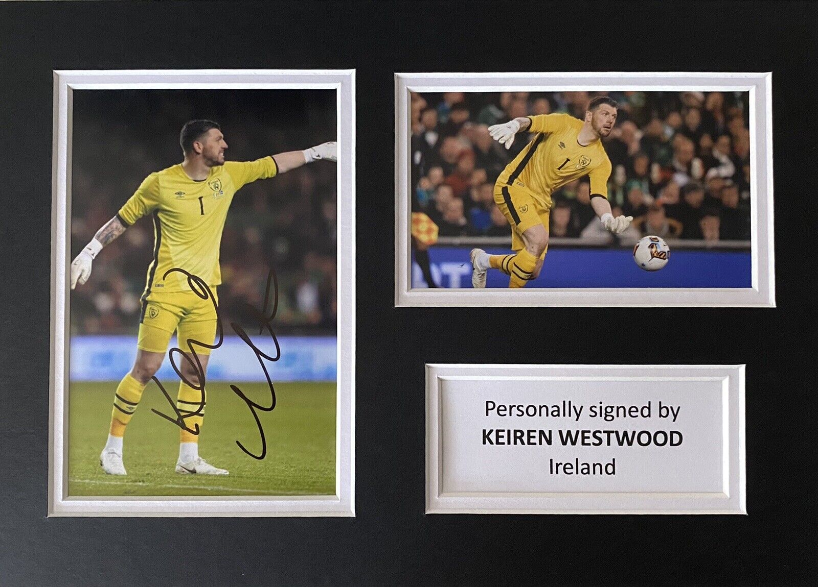 Kieren Westwood Hand Signed Photo Poster painting In A4 Ireland Mount Display