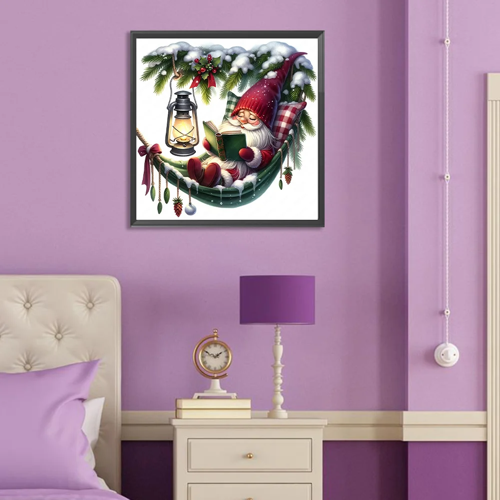 Diamond Painting - Full Round Drill - Christmas Gnome(Canvas|30*30cm)