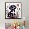 Dachshund - 11CT Stamped Cross Stitch - 40*40cm - Dog