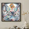 Blue Butterfly Pearl Fairy Special Shaped 5D DIY Partial Drill Diamond Painting Kits for Adults Beginners Home Decor Diamonds Dots Gem Art Kits Diamond Dots Paintings 11.81 X11.81inch