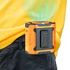 Portable Waist Fan USB Rechargeable Clip on Wearable Belt Shirt Body Neck Fan