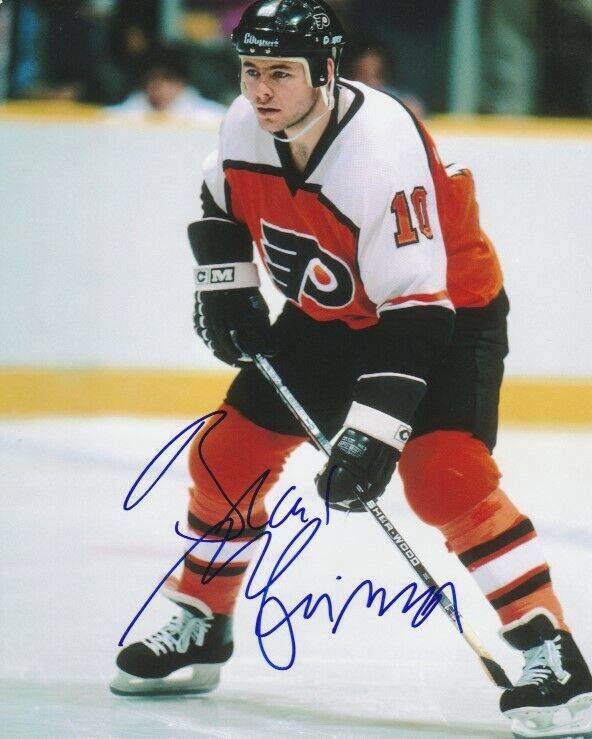 BRAD McCRIMMON SIGNED PHILADELPHIA FLYERS 8x10 Photo Poster painting! LOKOMOTIV YAROSLAVL PROOF!