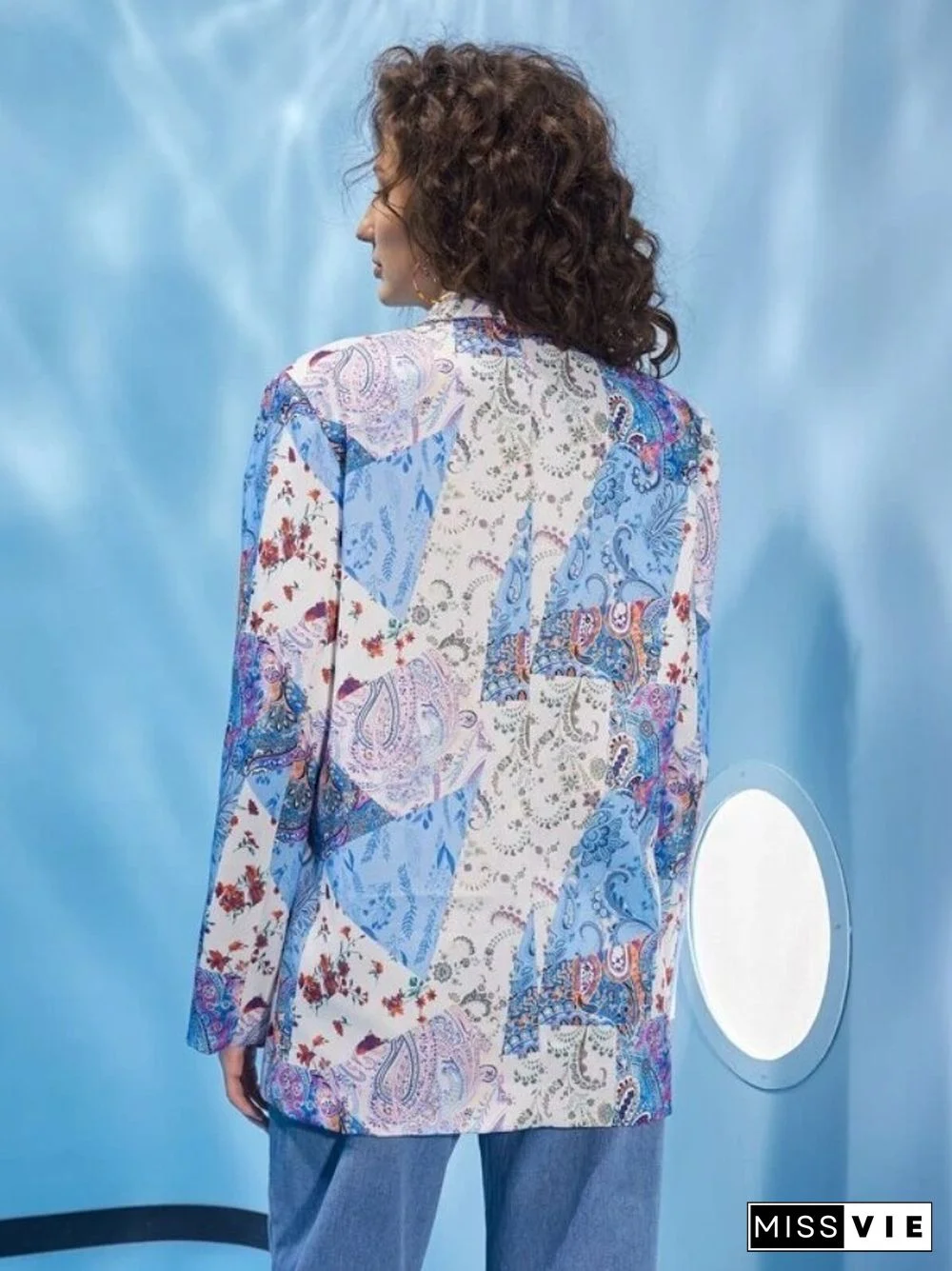 Spring And Summer Women's Suit Jacket One Button Printing Fashion Trend Temperament Commuter Women's Casual Small Suit Jacket