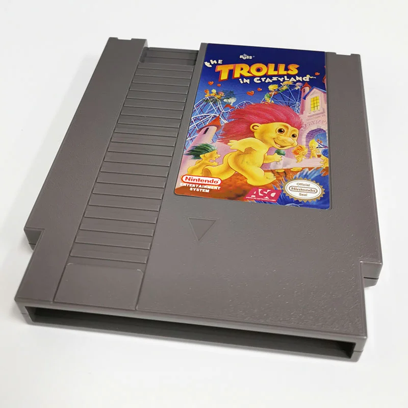 Trolls in Crazyland For Nintendo NES - 8 Bit Game Cartridge