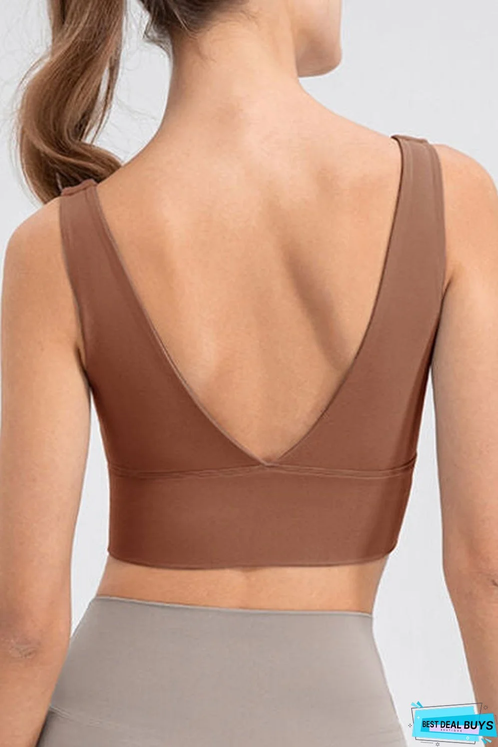 Scoop Neck Wide Strap Active Tank