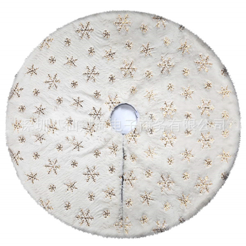 

Snowflake Plush Christmas Tree Skirt, 501 Original