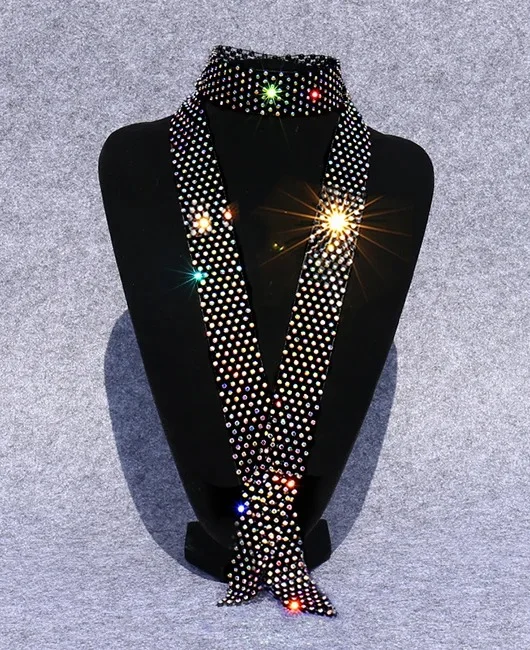 Fashionable Shiny Alloy Rhinestone Tie