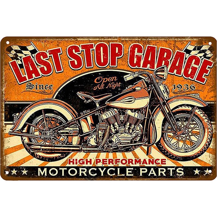 Motorcycle Garage - Vintage Tin Signs/Wooden Signs - 8*12Inch/12*16Inch